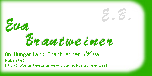 eva brantweiner business card